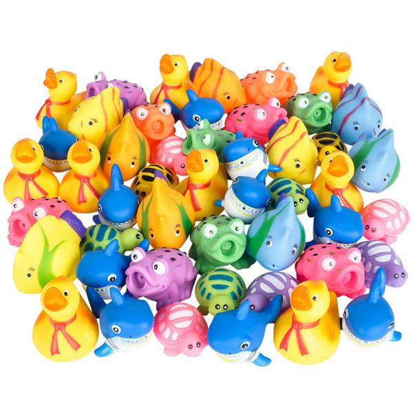 Rubber Water Squirting Toy Assortment 2.5" (50 PACK)