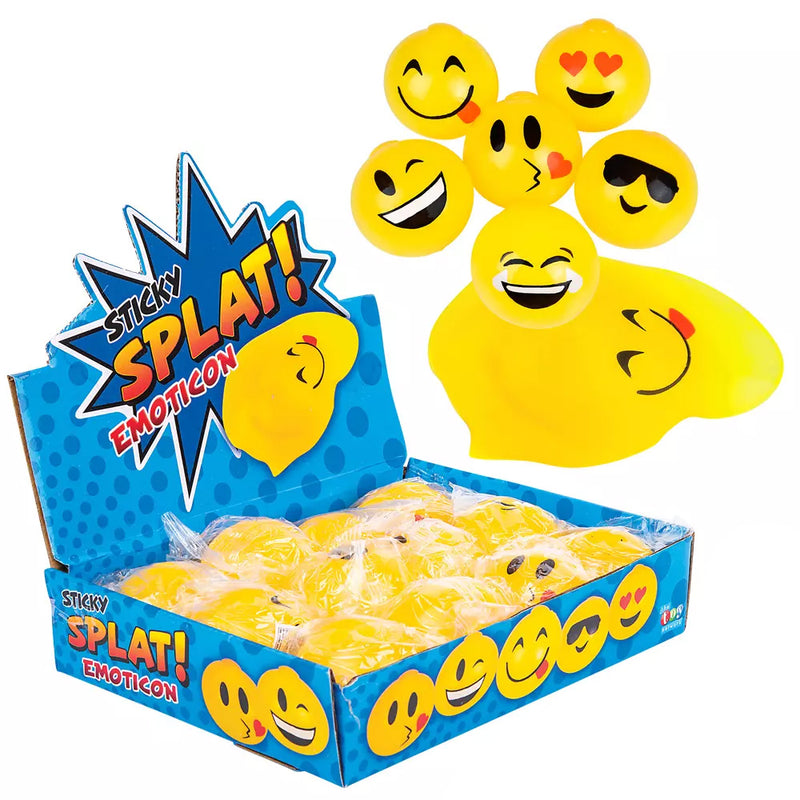 Sticky Splat Emoji Ball 2.5" (DZ)
