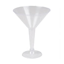 Clear Plastic Martini Glasses 7oz (20 PACK)