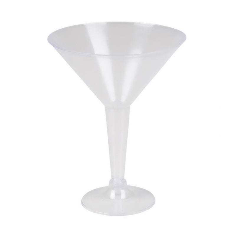 Clear Plastic Martini Glasses 7oz (20 PACK)