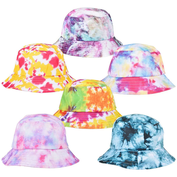 帽子 Triangles Hat Uneven dyeing bucket hat Madrinas | Tie-Dye Bucket hat – MADRINAS