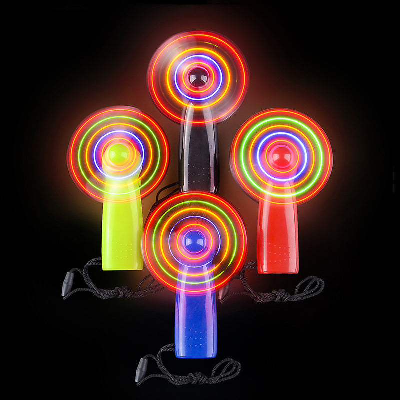 Light Up Fan Necklace 4" (DZ)