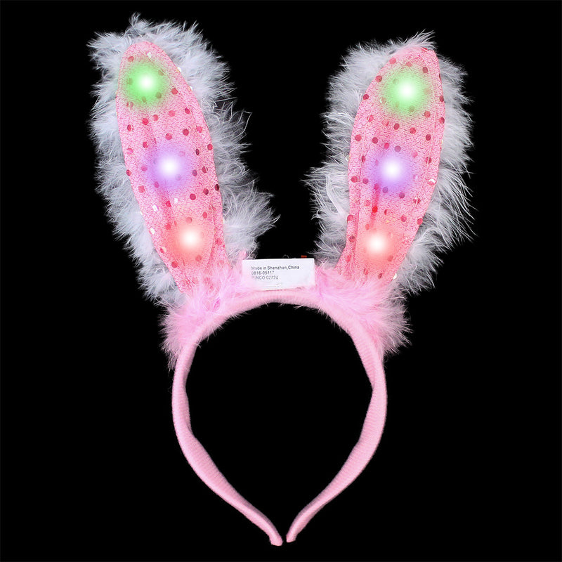 Light Up Sequin Bunny Ears