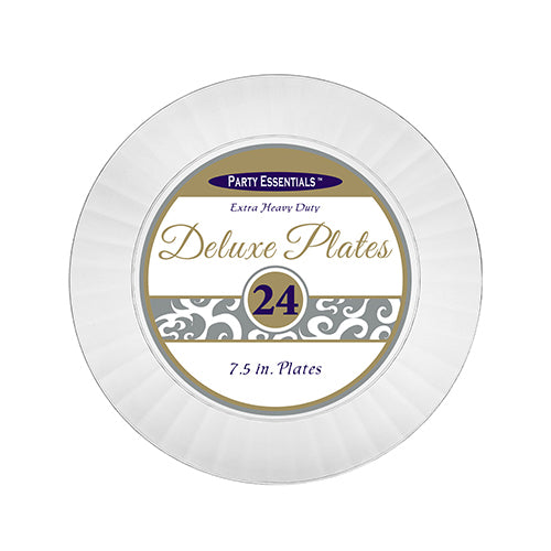 Deluxe Salad Plates Clear 7.5" (24 PACK)