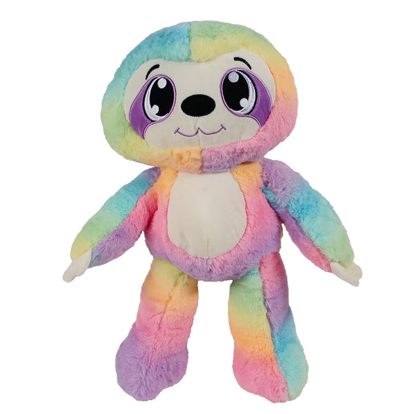 Plush Rainbow Sloth 20"
