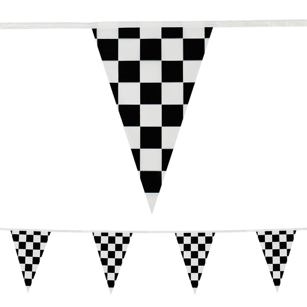 Heavy Duty Pennant String - Checkered 105'