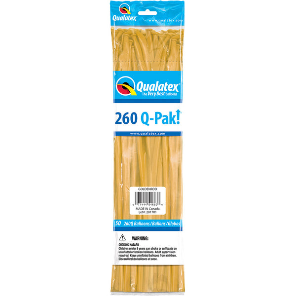 260Q Balloons Goldenrod 60" (50 PACK)