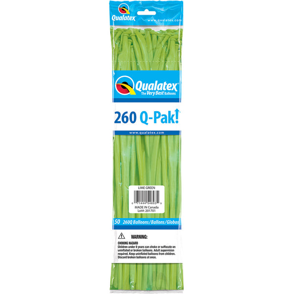 260Q Balloons Lime Green 60" (50 PACK)