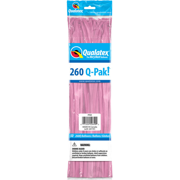 260Q Balloons Pink 60" (50 PACK)