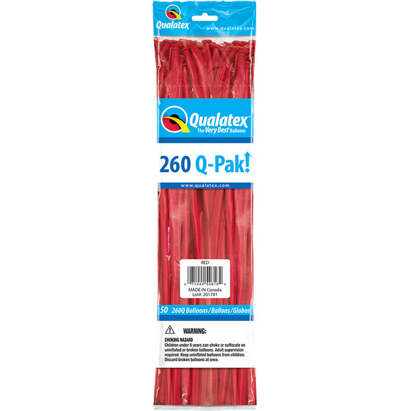 260Q Balloons Red 60" (50 PACK)