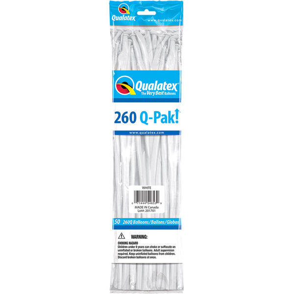 260Q Balloons White 60" (50 PACK)