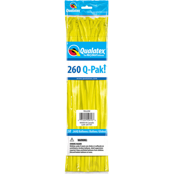 260Q Balloons Yellow 60" (50 PACK)