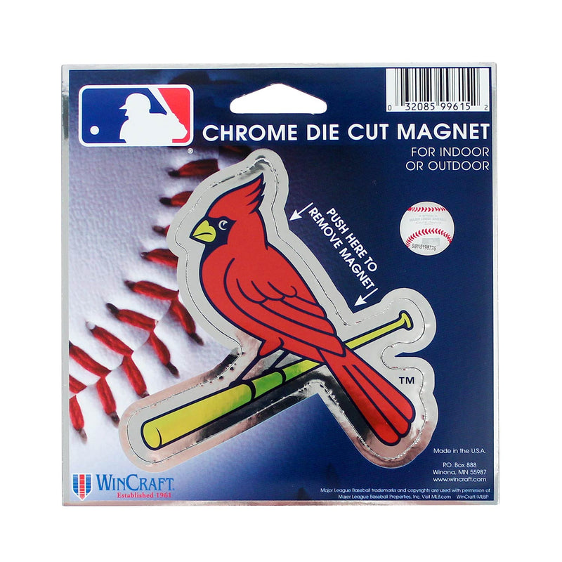 St. Louis Cardinals Chrome Die Cut Magnet 3.5"