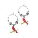 St. Louis Cardinals Hoop Earrings