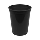 Plastic 16 oz Stadium Cup - Black (500 PACK)