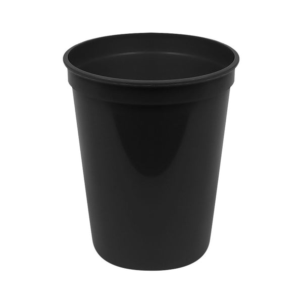 Plastic 16 oz Stadium Cup - Black (500 PACK)