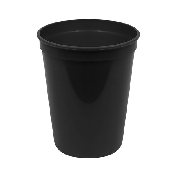 Plastic 16 oz Stadium Cup - Black (25 PACK)