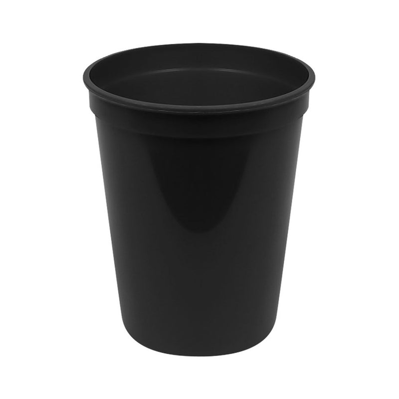 Plastic 16 oz Stadium Cup - Black (25 PACK)