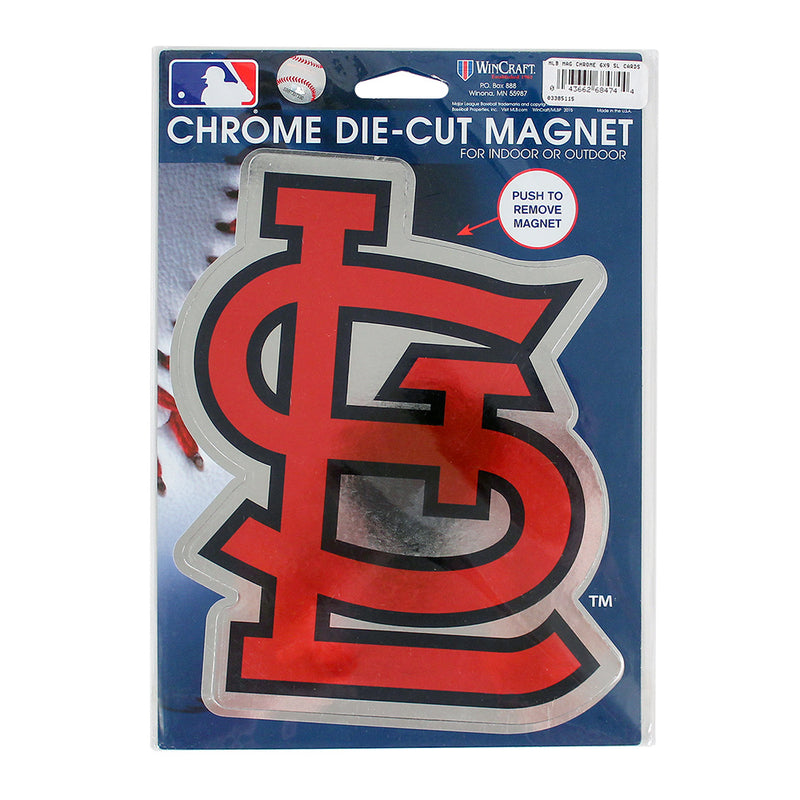 St. Louis Cardinals Chrome Die Cut Magnet 7"