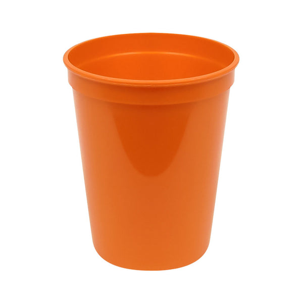 Plastic 16 oz Stadium Cup - Orange (25 PACK)