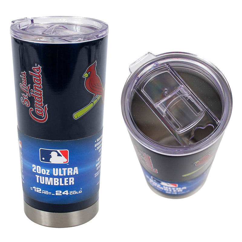 Logo Brands St. Louis Cardinals 20-fl oz Stainless Steel Blue Cup