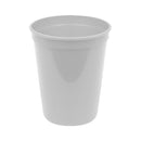 Plastic 16 oz Stadium Cup - White (25 PACK)