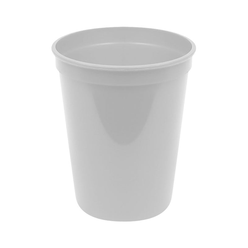 Plastic 16 oz Stadium Cup - White (500 PACK)