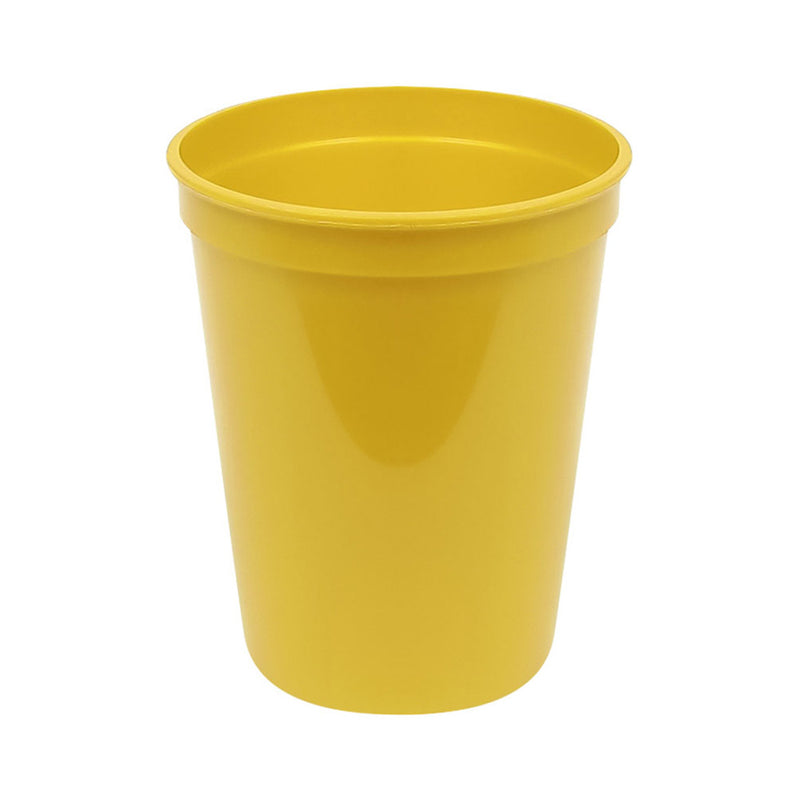 Plastic 16 oz Stadium Cup - Yellow (25 PACK)