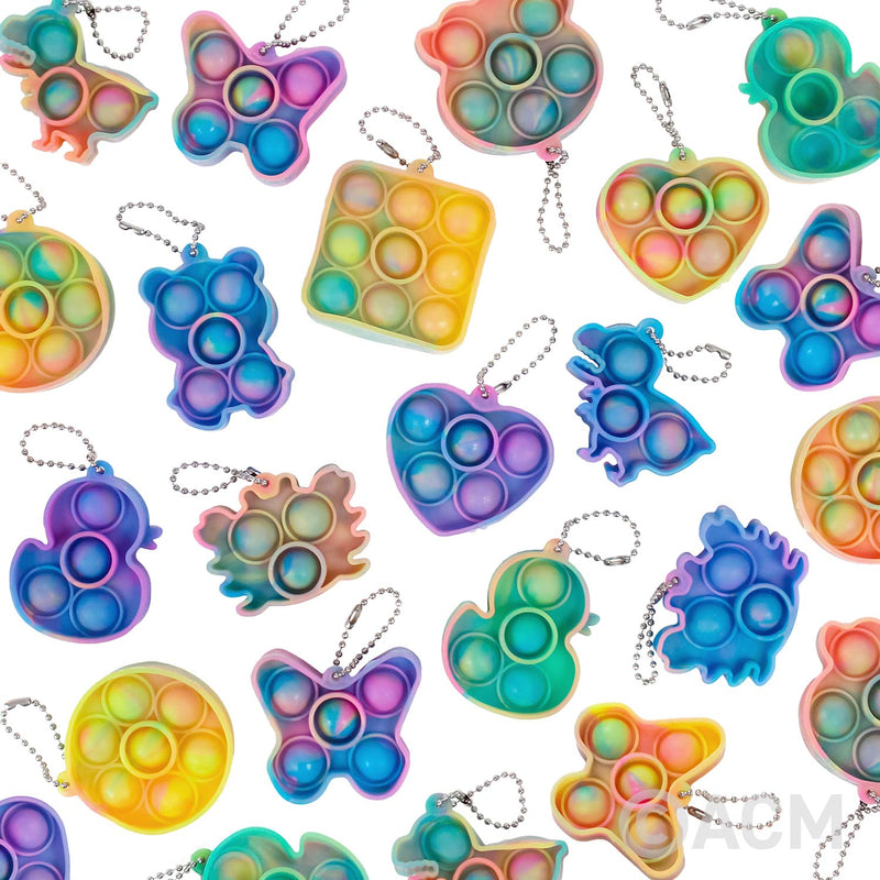 Bubble Popper Keychains 2.5" (100 PACK)