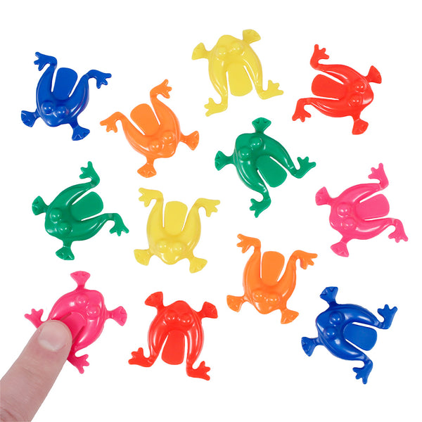 Plastic Jumping Frogs 1.25" (144 PACK)