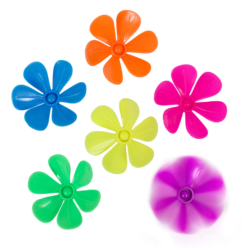 Plastic Blow Spin Flowers 1.75" (144 PACK)