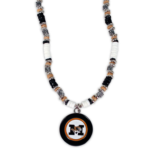 Mizzou Beaded Shell Necklace