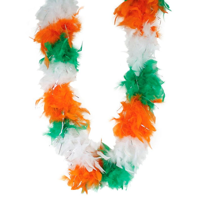 Feather Boa Irish Tri-Color Chandelle