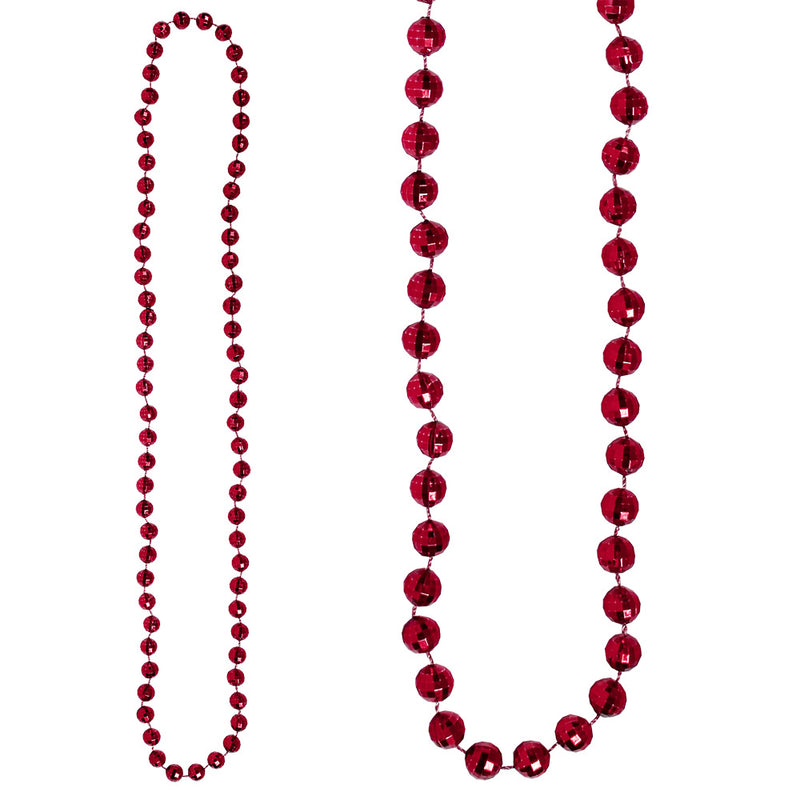 Bead Globe 10mm 36" Burgundy (DZ)