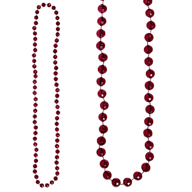 Bead Globe 10mm 36" Maroon (DZ)