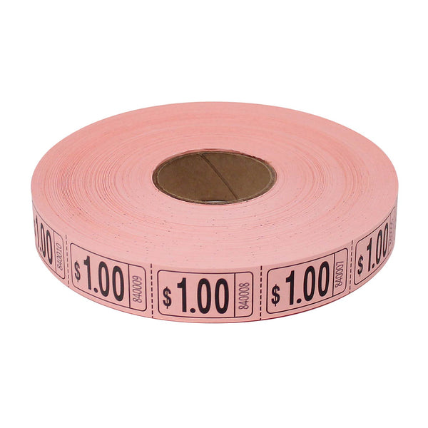 Roll Tickets - Dollar - Pink (2000 ROLL)