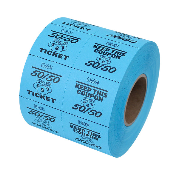 Double Roll 50/50 Tickets - Blue (1000 ROLL)