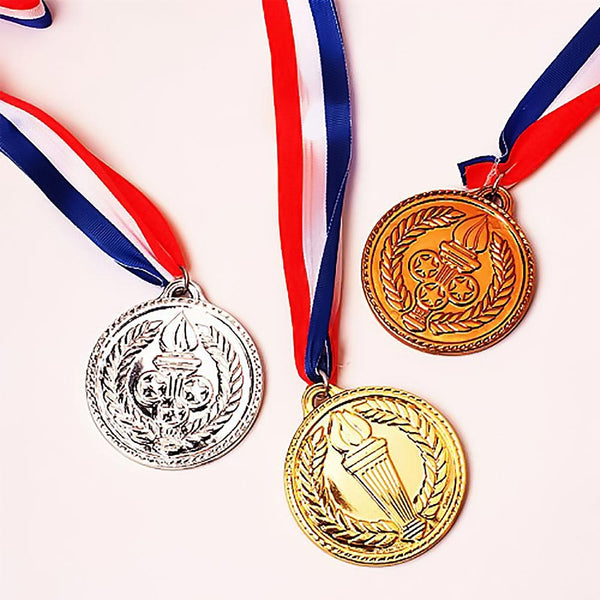 Award Medal On Ribbon - Silver 2" (DZ)
