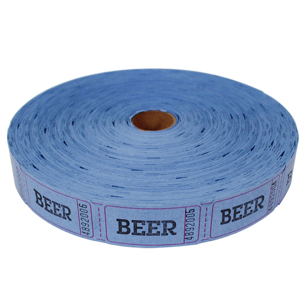 Roll Tickets - Beer - Blue (2000 ROLL)