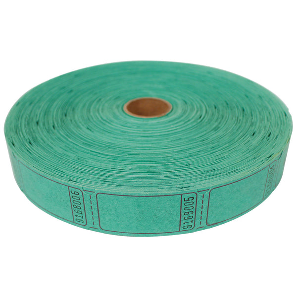 Roll Tickets - Blank - Green (2000 per roll)