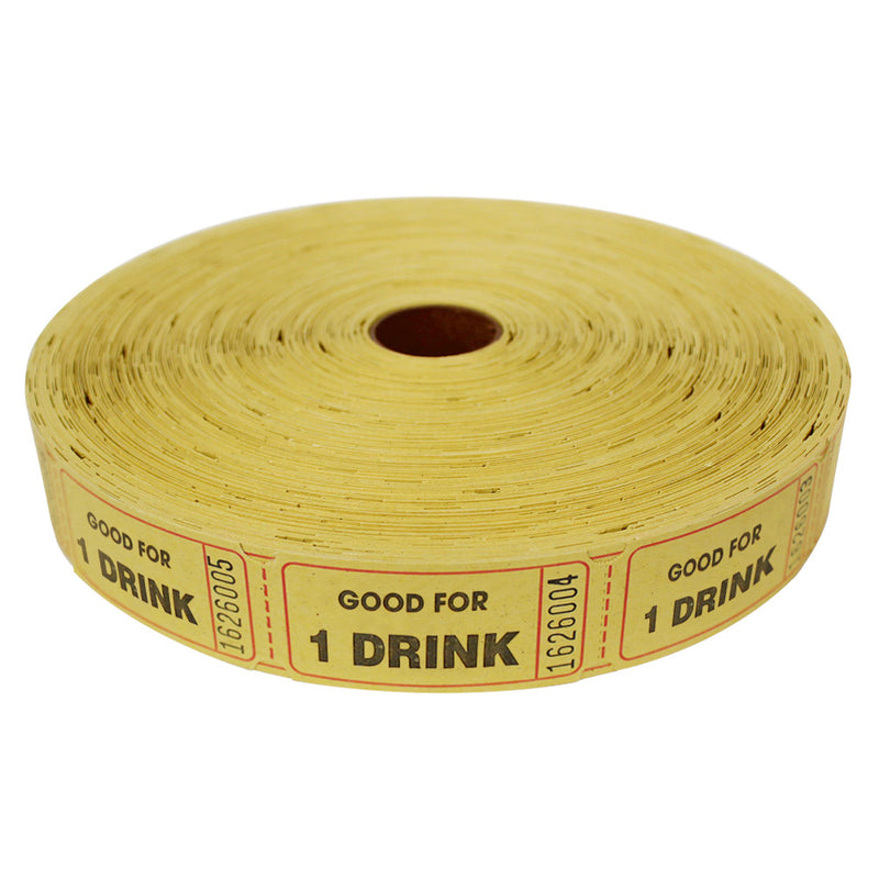 Roll Tickets - Drink - Yellow (2000 ROLL)