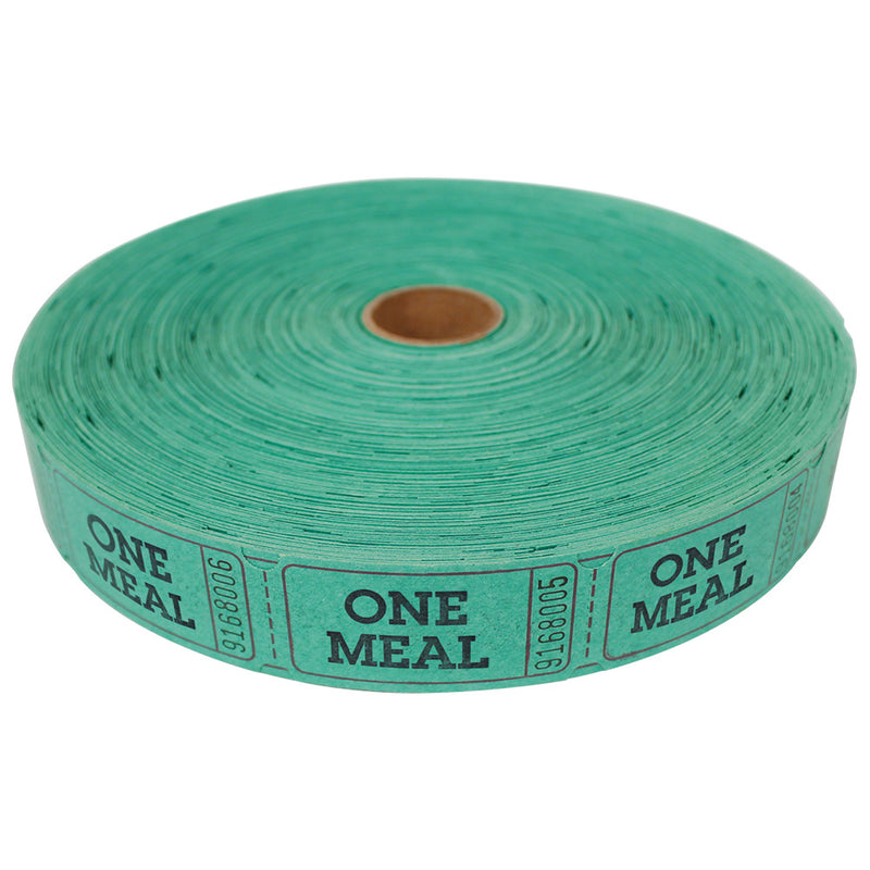 Roll Tickets - Meal - Green (2000 ROLL)
