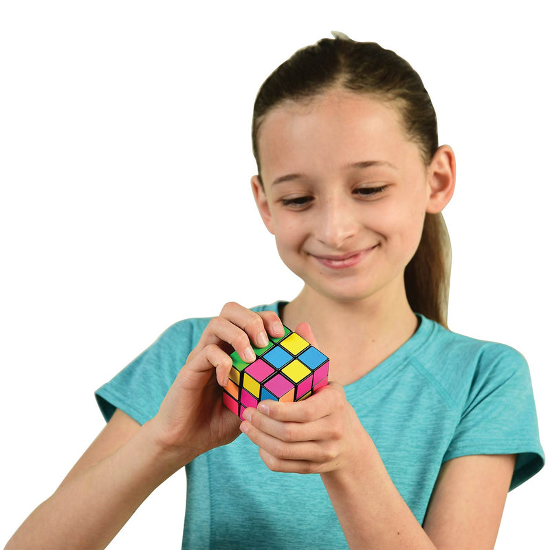 Neon Puzzle Cube 2.25" (DZ)