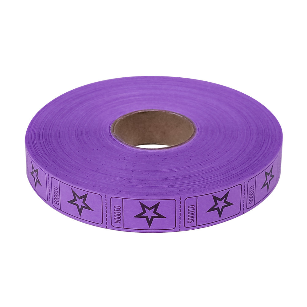 Roll Tickets - Star - Purple 2000 Roll (EACH)