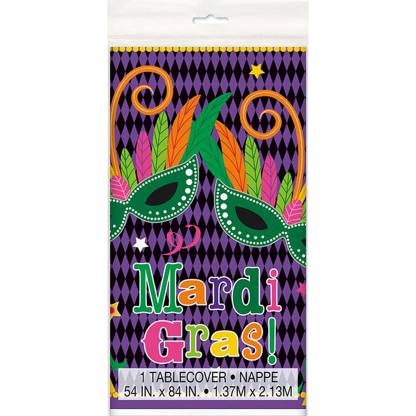 Mardi Gras Party Tablecover 54 x 84