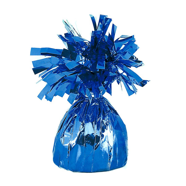 175g Blue Foil Balloon Weights (6 Count) U4943 - MF84390 - Balloon Supply