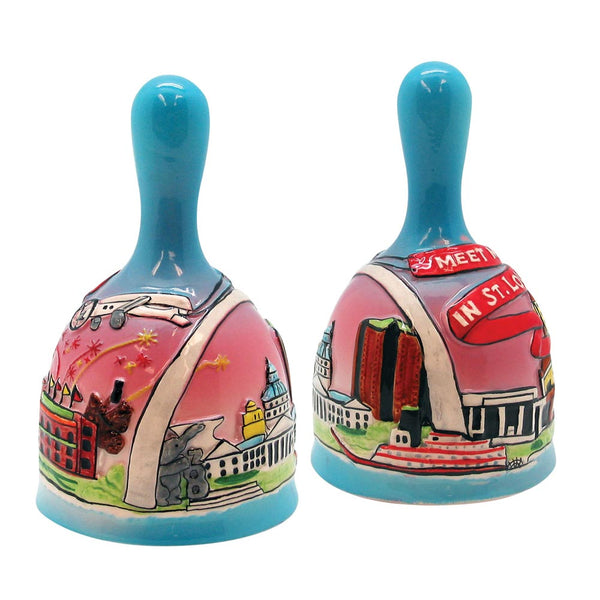 St. Louis Hand Painted Ceramic Bell 5" (6 PACK)