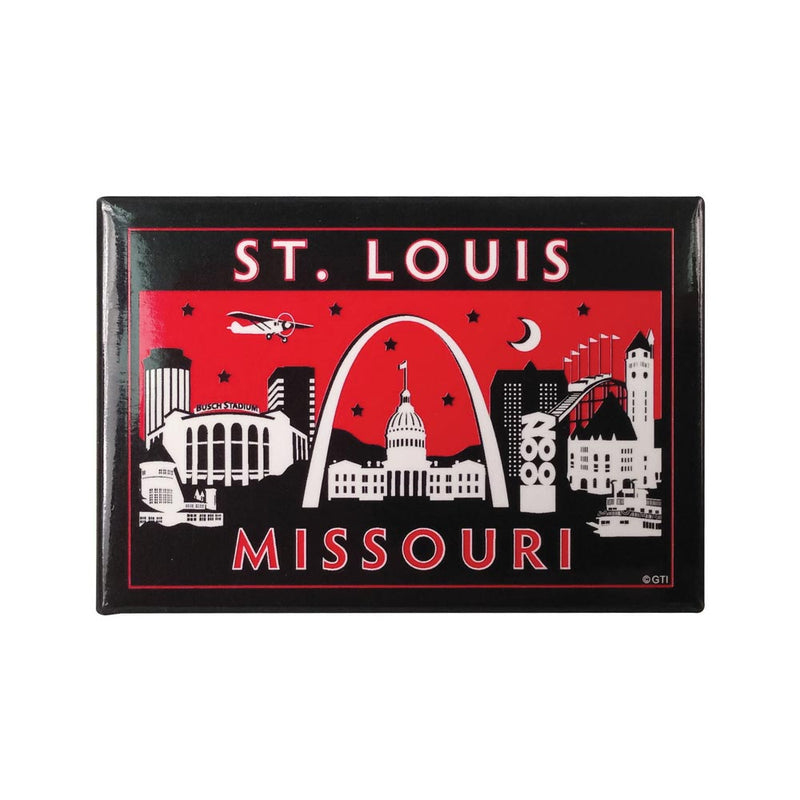 St. Louis Magnet - Shimmering Twilight 2" x 3"