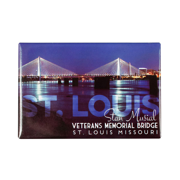 St. Louis Magnet - Stan Musial Bridge 2" x 3" (DZ)