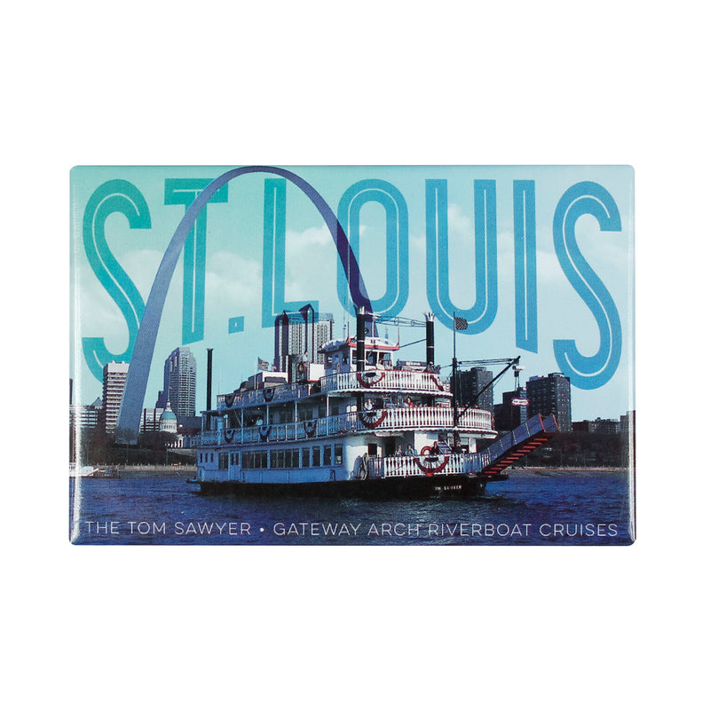 St. Louis Magnet - Riverboat 2" x 3" (DZ)